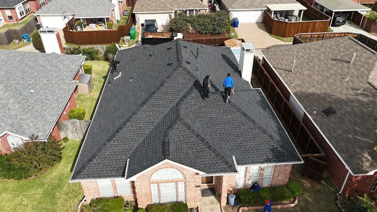 Commercial Roofing work in progress on a San Martin property